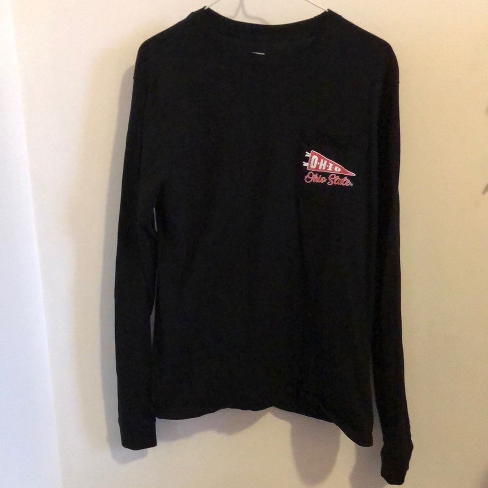 Black cotton Ohio State long sleeve. Size medium but fits like a small